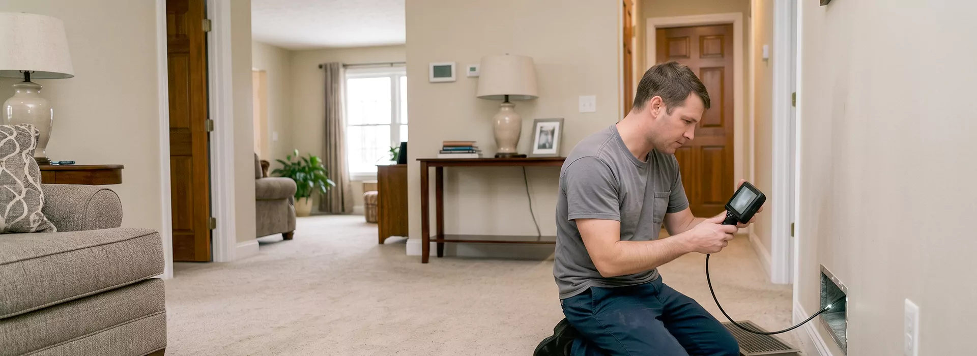 Air Duct Camera Inspection in Irving, Texas