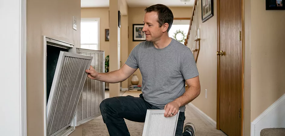 AC Air Filter Replacement in Irving, TX