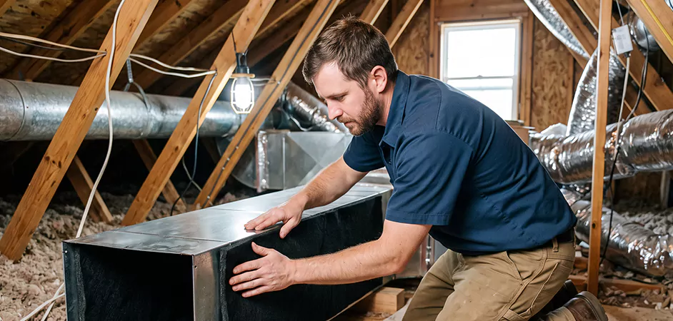Acoustic Duct Liner Installation in Irving