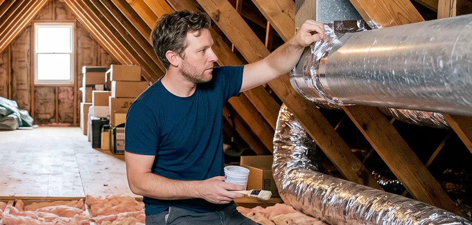 Duct Board Leak Repair in Irving
