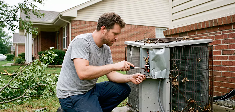 Storm Damage HVAC Restoration in Irving