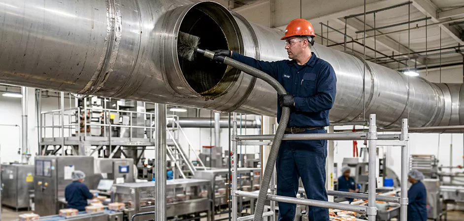 Food Processing Facility Duct Cleaning in Irving