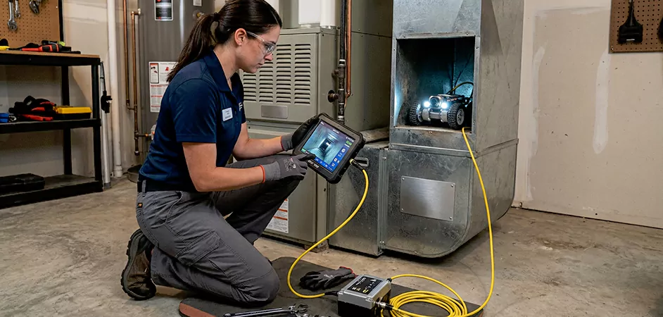 Robotic Duct Inspection in Irving