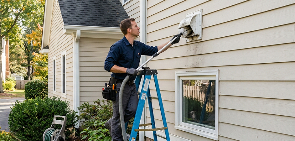 Exterior Vent Cap Cleaning in Irving